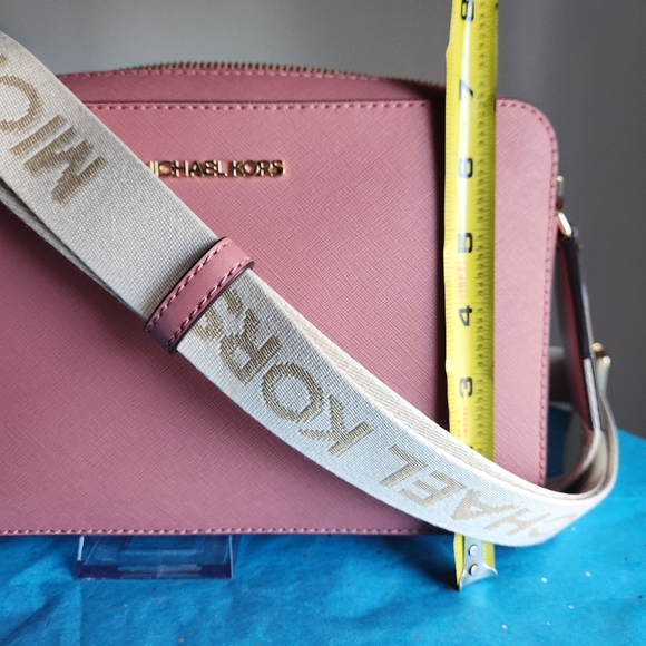 Michael Kors Rose Jet Set Crossbody NWT - Picture 6 of 8